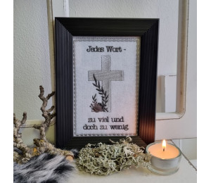 ITH Postkarte - Trauerkarte Jedes Wort zuviel